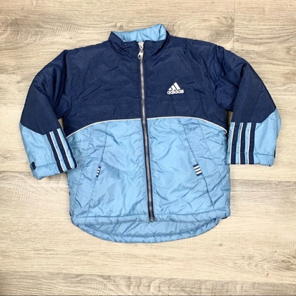 Adidas Blue Bomber Zip Up Jacket